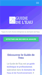 Mobile Screenshot of guide-eau.com