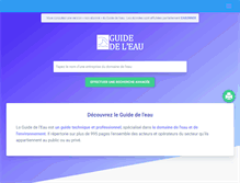 Tablet Screenshot of guide-eau.com